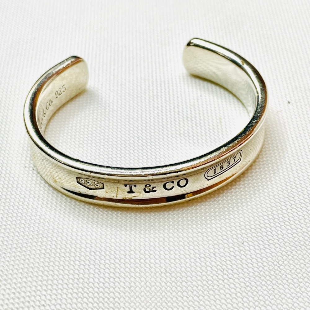 TIFFANY & CO 1837 925 STERLING SILVER CUFF BRACELET